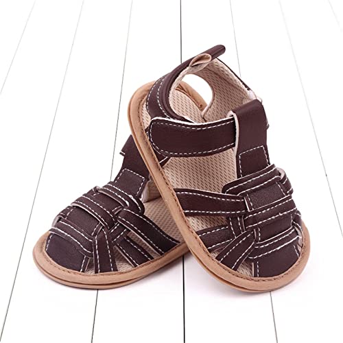 Baby Boy Sandals Closed Toe Squeaky Sandals For Toddler Boys Walking Shoes With Adjustable Strap Flexible Sole Shoes2