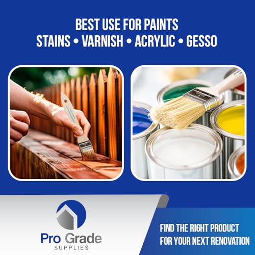 Pro Grade - Chip Paint Brushes - 12 Ea 2 Inch Chip Paint Brush Light Brown - Thumbnail 4