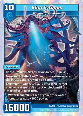 Kaijudo TCG - King Tritonus (S2/S10) - Clash of The Duel Masters