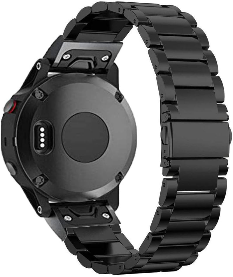 Fenix 7X/Fenix 6X /Fenix 5X Watch Band, 26mm Quick Fit Stainless Steel Metal Bands Replacement Strap Bracelet for Garmin Fenix 6X Pro/Fenix 5X Plus,Fenix 3/3 HR,Enduro/Quatix 3 - Image 3
