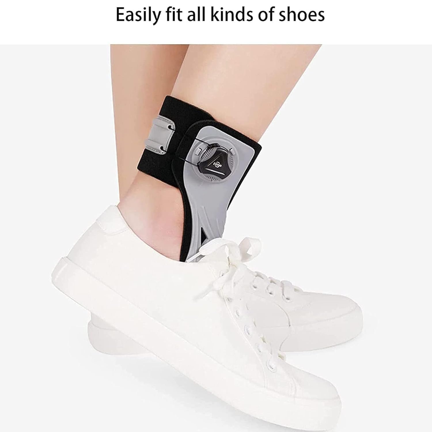 LegendTech Orthèse de Pied Tombant, Chevillère Réglable, Attelle de Nuit Fasciite Plantaire pour Hommes et Femmes Entorse au Ligament de la Cheville Soulagement de la Douleur