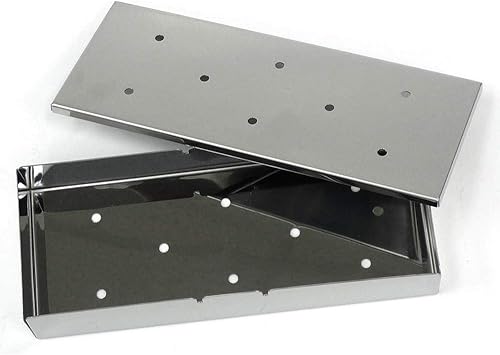 Miniatura 2 de Mr Bar B Q - Caja de ahumador de acero inoxidable con tapa