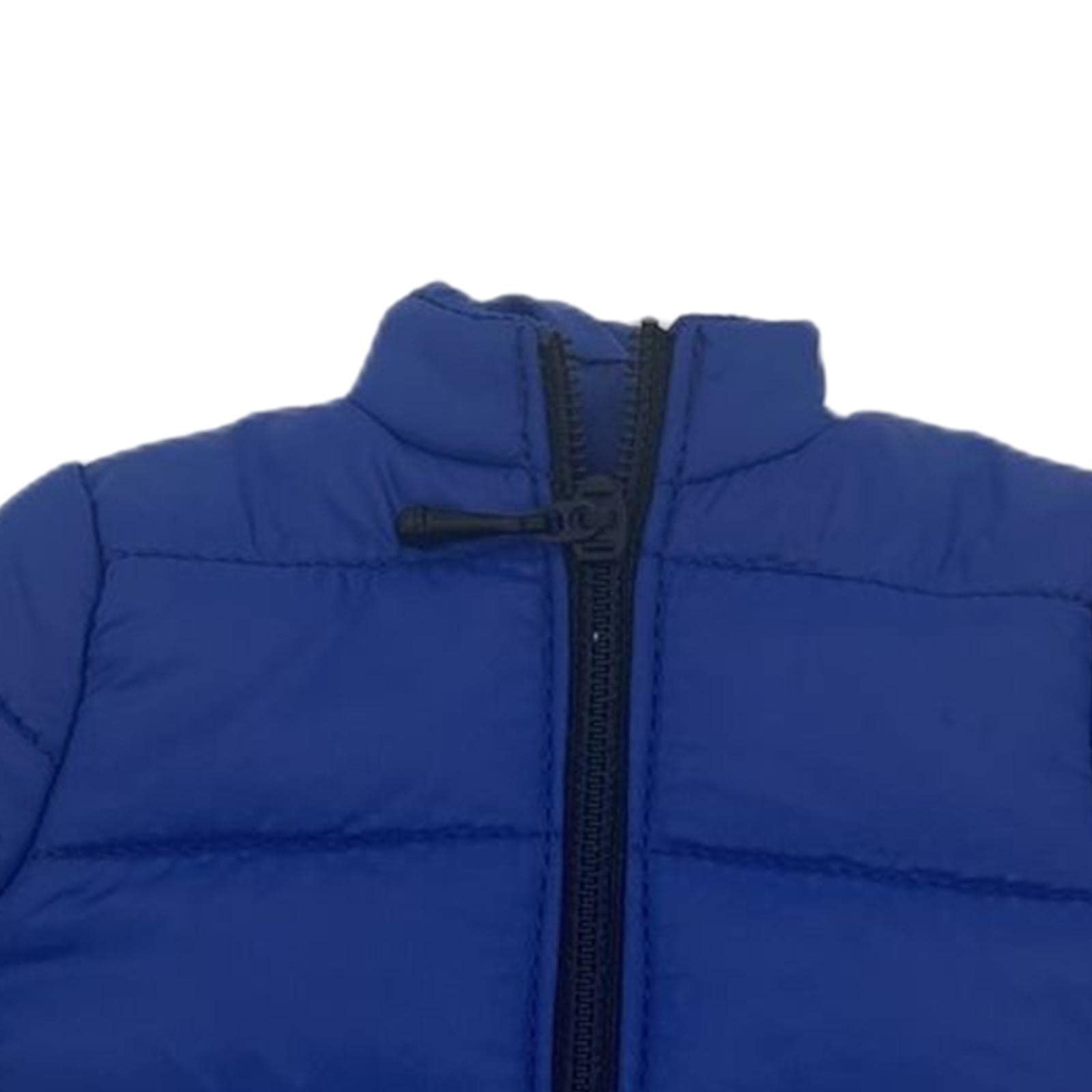 Puppenkleidung für Männliche Figuren Im Maßstab 1:6, Daunenjacke, Outfit, Kostüm Aus Weichem, Bequemem Material für Modepuppen, Geeignet für Kinder zu, Blau, Länge: 12,3 cm