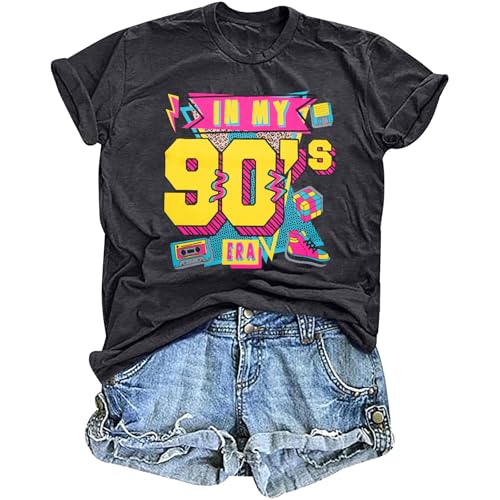 Women 90's Shirts Vintage Graphic Tee in My 90s Era Shirt Casual 90s Party Clothes