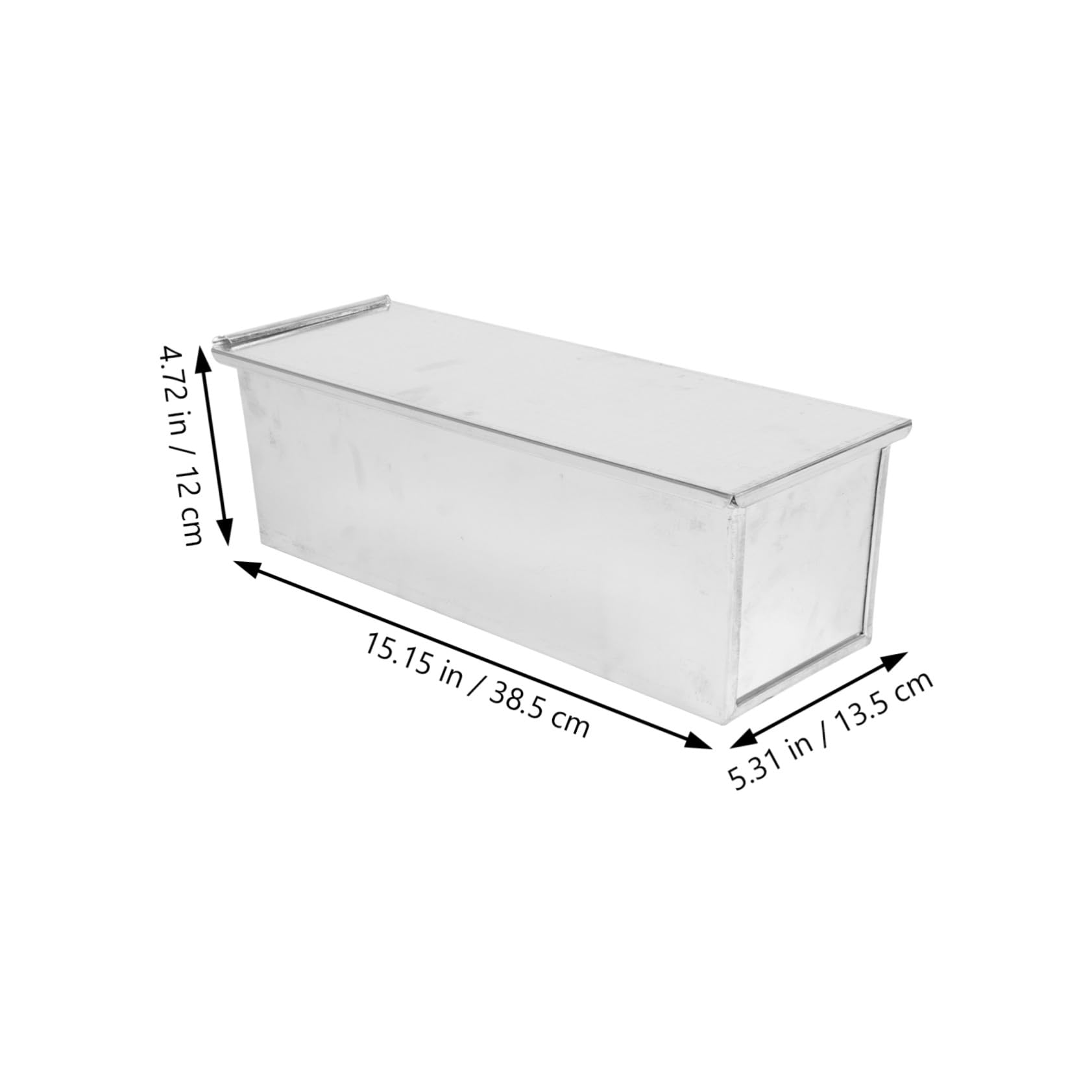 ULTECHNOVO Toastform mit Deckel Antihaftbeschichtung für Kuchen Toast und Brot Gute Wärmeleitung Einfache Reinigung Robust und Langlebig