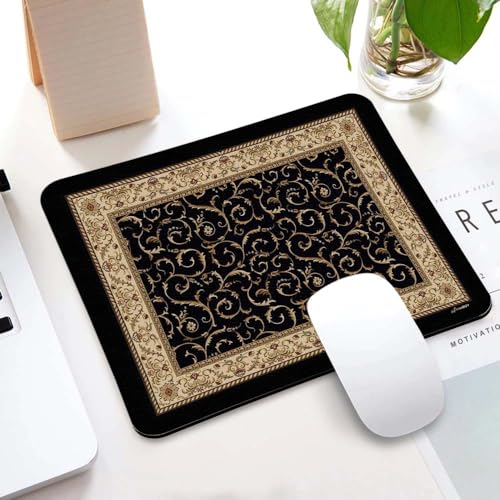 Image of Carpet Pattern Mousepad - Small Non-Slip Rubber Carpet Design Printed Computer Mouse Pad 19x22cm (FMP0236)