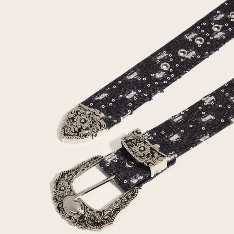 Fashion Wasit Belt for Women Carved Metal Hollow Out FlowerBuckle Waistband for Pants Jeans Dress Casual Vintage Belts2