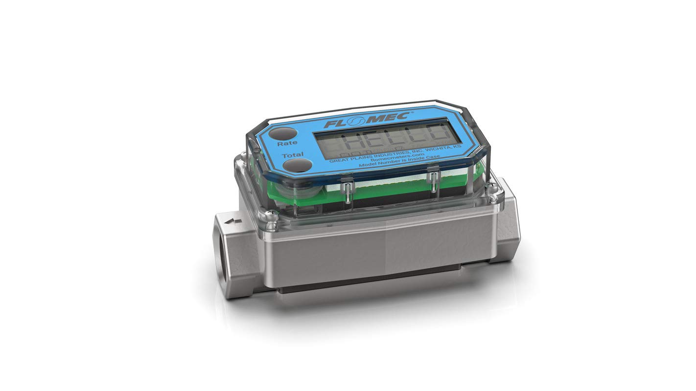 G2 Series Turbine Flow Meter for Petro Chem, Fuel, Water, and Solvents, Stainless Steel Body, 1 Inch Pipe Size, 1-1/2 Inch Tri-Clamp Fitting (G2S10TQ9GMA)