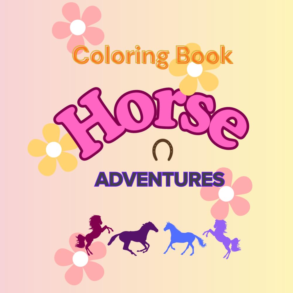 Coloring Book Horse Adventures