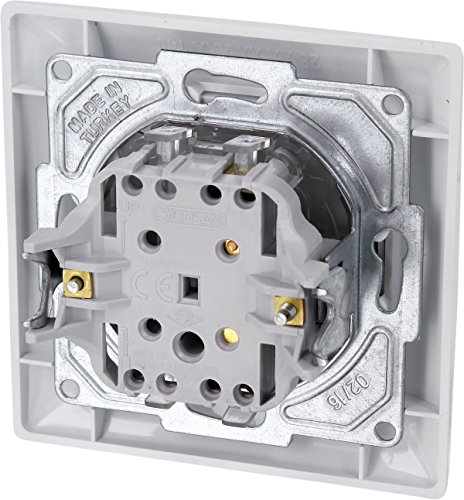 Unterputz Ein-/Ausschalter, Steckklemme, All-in-One, Serie G1 reinweiß