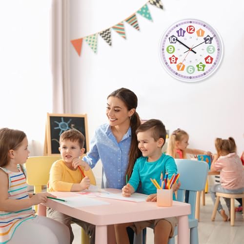 50% Off Aurowit Learning Wall Clock for Kids & Classrooms