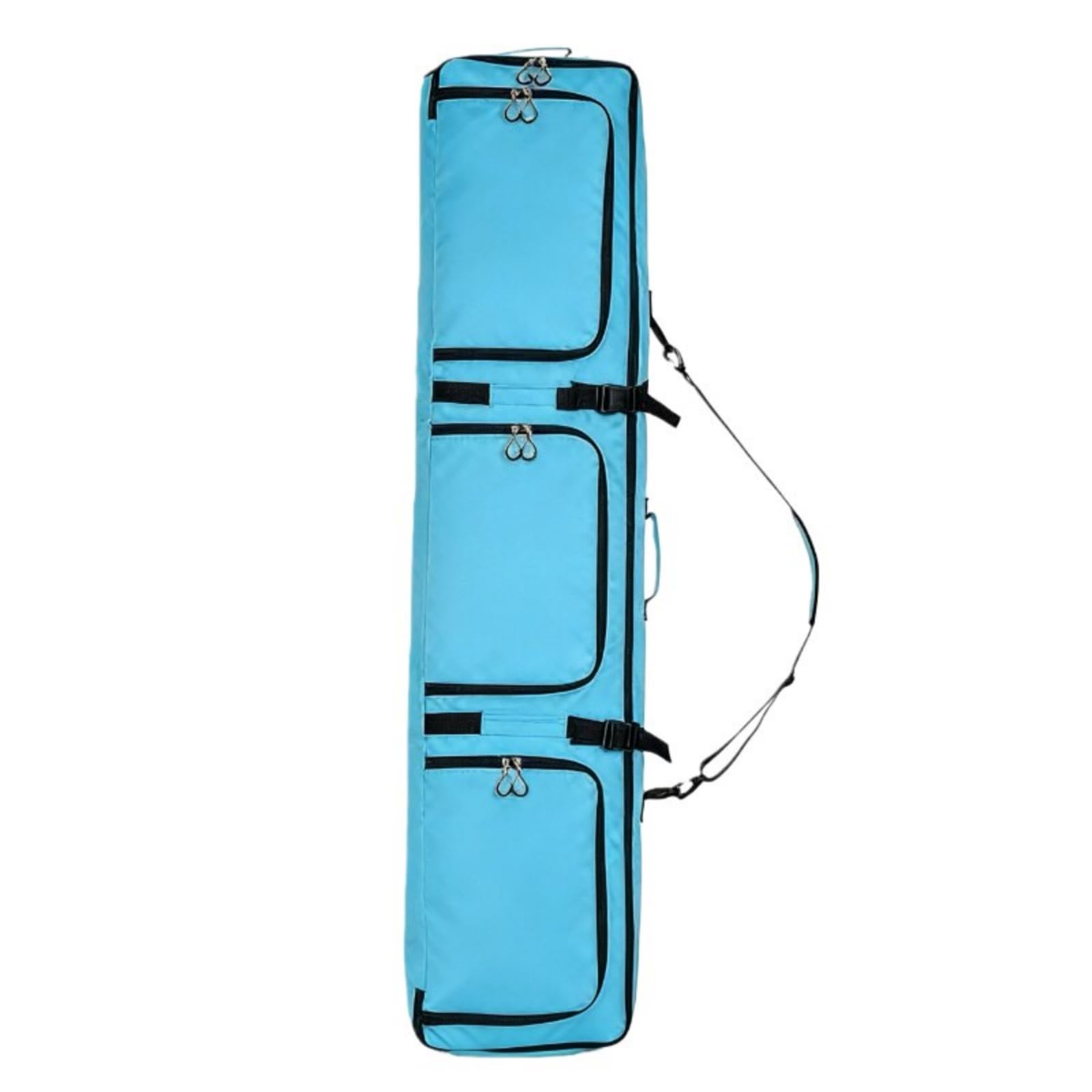 Bolsa Esquí con Cremallera Funda Esquí Acolchada Funda Snowboard para Esquiadores, Snowboarrs, Array, Azul Sin Ruedas - 160cm, 160cm