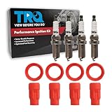 TRQ Ignition Coil and Spark Plug Kit 8 Piece Compatible with 2008-2009 Mitsubishi Lancer