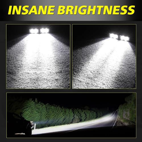 Image of LED Pods, AKD Part 3 Inch CREE LED Off Road Driving Lights 40W Spot Small LED Pods Lights Ditch Lights Head Light 2 Packs for Truck Motorcycle UTV ATV SUV Surron