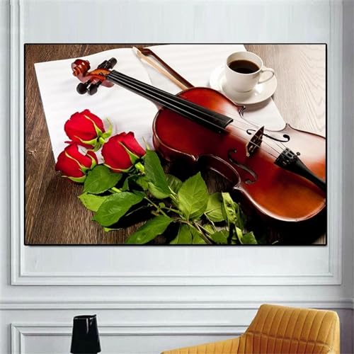 Toile de violon classique peinture murale vintage style galerie