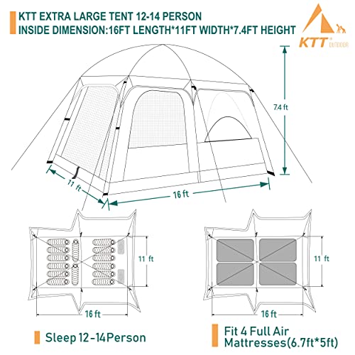 KTT 14 Person Extra Large Tent