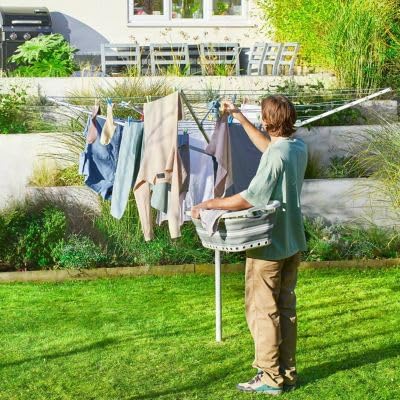 40m Lakeland Adjustable Rotary Airer - Image 6