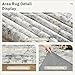 Soalmost Abstract Rug 8x10 Large Living Room Rugs Neutral Modern Washable Area Rugs for Bedroom Dining Room Non-Slip Stain Resistant Foldable Thin Rug Blue Yellow