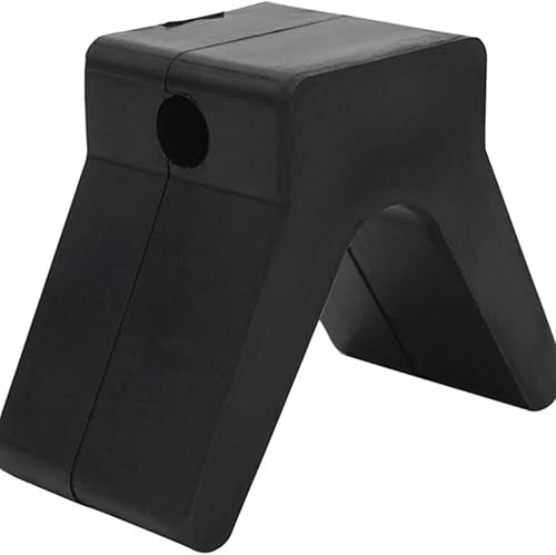 Miniatura 2 de V goma negra para remolque, tope de arco de goma negra universal, defensas estabilizadas a prueba de óxido, kit de conversión de rodillo de goma