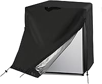Vista 8 de Cubierta para refrigerador, cubierta impermeable y a prueba de polvo para proteger congeladores verticales y refrigeradores de bebidas, adecuada