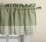 Lorraine Home Fashions Salem 60-inch x 12-inch Tailored Valance, Sage