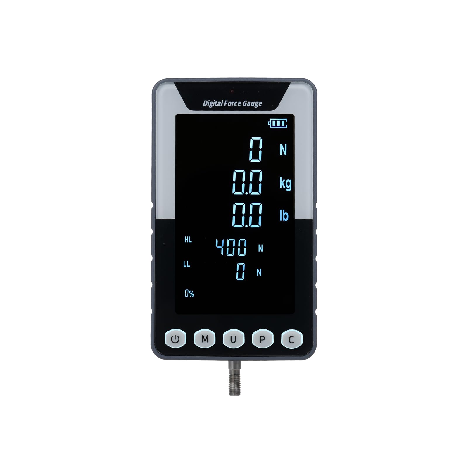 Digitales Kraftmessgerät, 500 N.m Push-Pull-Messgerät, tragbares Kraftmessgerät, Dynamometer mit 3 Einheiten N/LB/Kg, automatische LCD-Hintergrundbeleuchtung, automatische Abschaltung für Druck- und