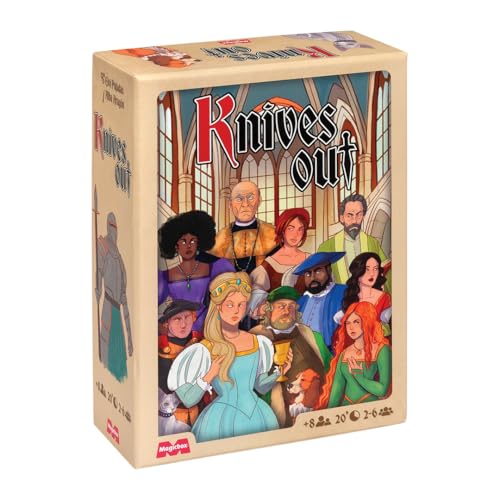 Knives out - Juego de Mesa de Estrategia - Grupos Grandes - De 3 a 10 Jugadores - A Partir de 10 años.