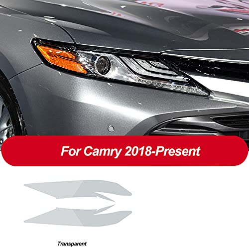 CGFZNUB Auto Koplamp Beschermfolie Self Healing Transparant Zwart TPU Sticker (voor Toyota RAV4 Avalon Camry 2018 2019… - Image 3