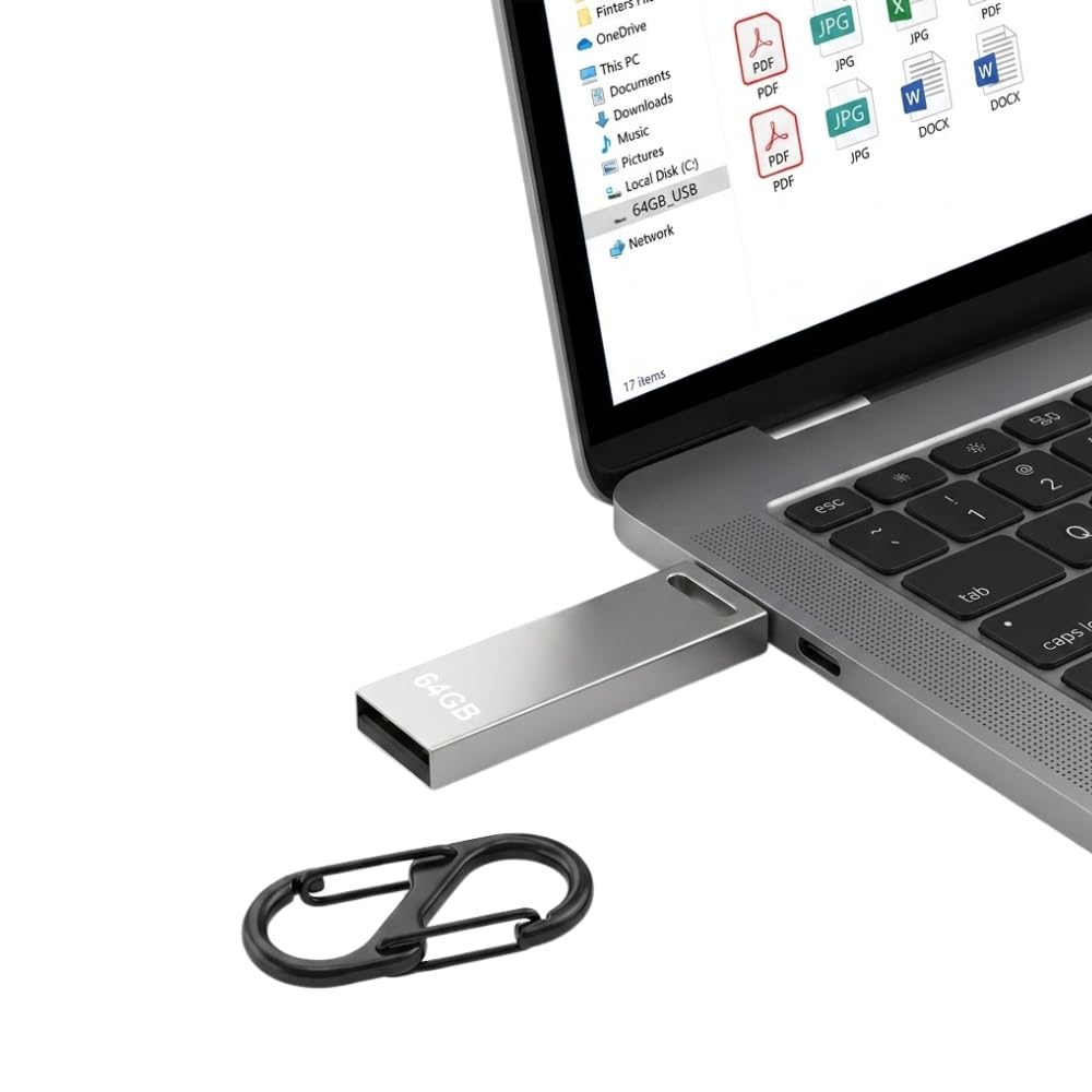 Drumstone (𝐒𝐩𝐞𝐜𝐢𝐚𝐥 𝟏𝟓 𝐘𝐞𝐚𝐫𝐬 𝐖𝐚𝐫𝐫𝐚𝐧𝐭𝐲) 64GB USB 2.0 Flash Drive Pen Drive – Full Metal Body, High-Speed Data Transfer, Compact Storage Memory Stick for Backup, Laptop, PC &-image-47