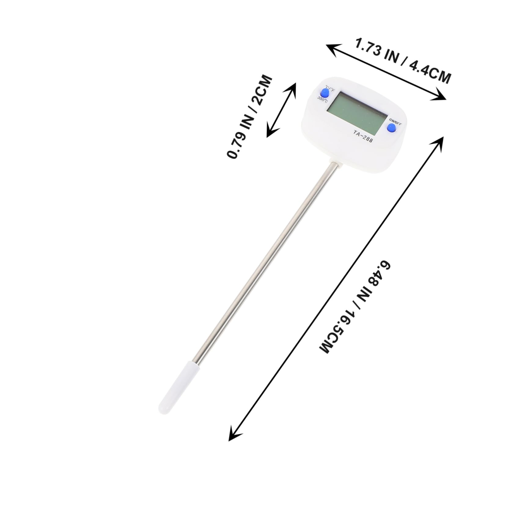 LALADEFIEE 2Pcs Digital Water Thermometer for Instant Read Cooking Meat Milk High Precision Probes to Range Kitchen Gadget for BBQ Food Preparation