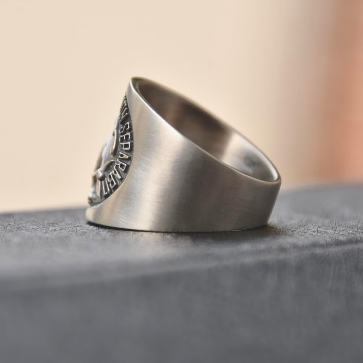 Masonic Skull Ring Sterling Silver 925 Handmade Virtus Junxit Mors Non Separabit