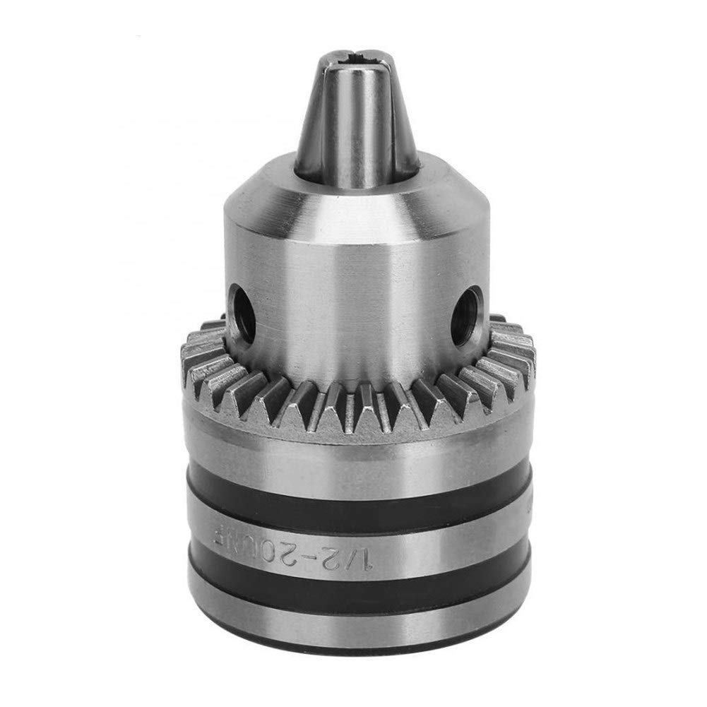 Adaptador de perforación de taladro de taladro ráp 3 garras clave de corona dentada Chuck 3-16mm afianza la gama 1/2-20UNF de la forma cónica del taladro montado en la cabeza Adaptador Adaptador Chu