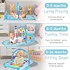 AOMIG Gimnasio De Juegos Para Bebe,Manta de Juego para Bebé con Piano con 3Sonidos y 5Accesorios,Motivo de Animales,Tapete De Juegos Para Bebés de 0-24 Meses que,Alfombra Piano Gimnasio para Bebés #5