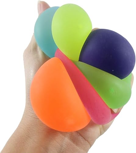 Miniatura 4 de Juego de 6 bolas de azúcar más pequeñas de 15 pulgadas bolas elásticas de pegamento gruesagel ultra blandas y moldeables de tiro lento juguete