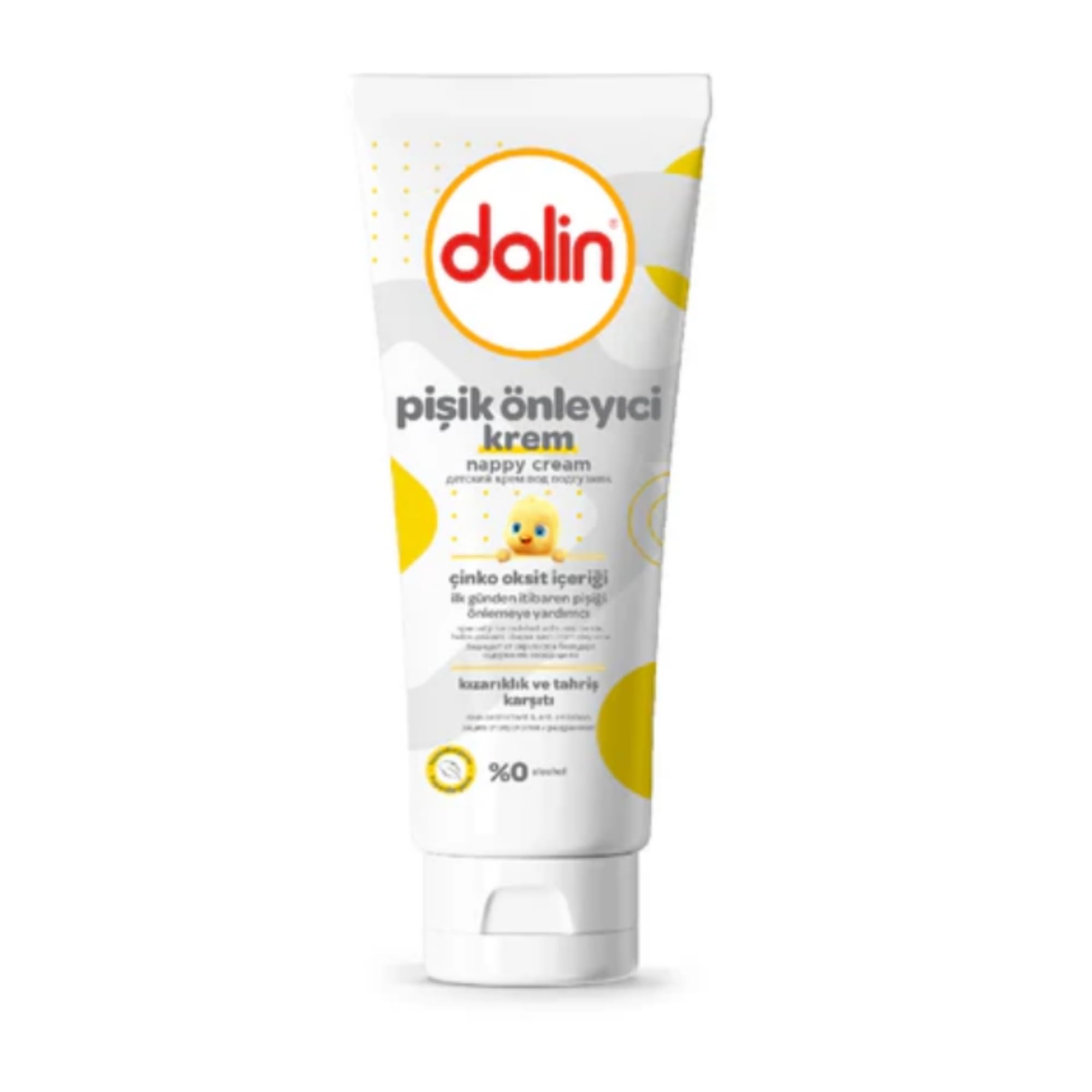 Dalin Baby Nappy Cream 100ml, Zinc Oxide Diaper Rash Cream for Sensitive Skin, Soothing Barrier Protection, Hypoallergenic Baby Skincare, Daily Use 1 Pack