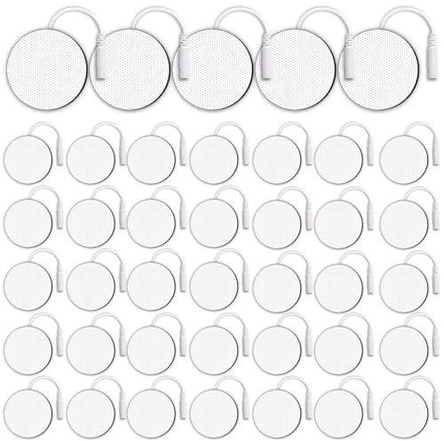 Self-Adhesive Electrode TENS Unit Replacement Pads 2'' Round 40PCS