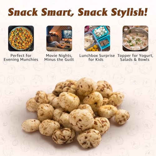 Image of Panchi Roasted Makhana (100g Pack of 1) Healthy and Crunchy Fox Nuts High Protein Snack for Guilt-Free Munching Perfect for Snacking Made with Premium Ingredients (6 Month Shelf Life)