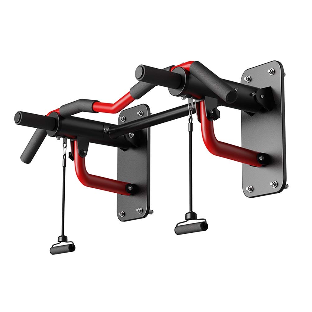 QUSYZD Pull-Up Bars Steel Pull-Ups, Foldable Wall Horizontal Bars, Sandbag Resistance Belt Pull Rope Swing Suspension Equipment, Load 300Kg,