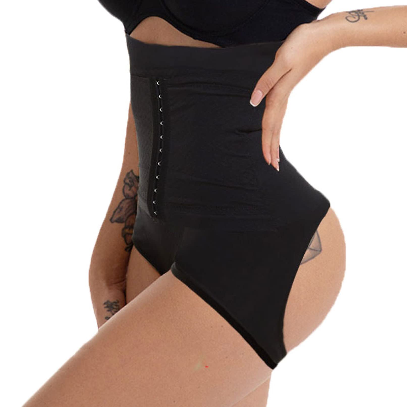 ISCBAFYX Body z funkcją treningu talii, push up, unoszą pośladki, figi wyszczuplają brzuch, spodenki modelują ze stali szydełkowej