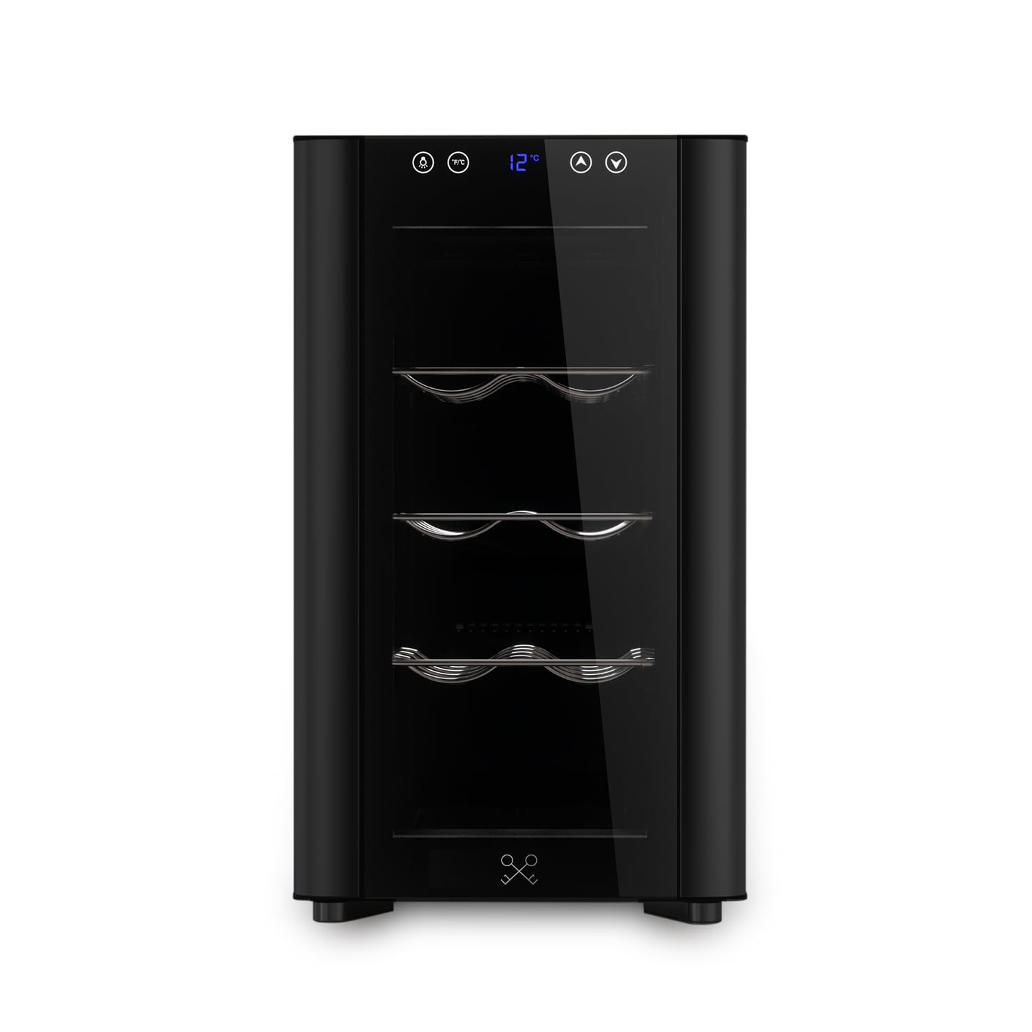 LES PETITS CHAMPS Vinoteca indipendiente 8 botellas CAVSB8, 23L, negro