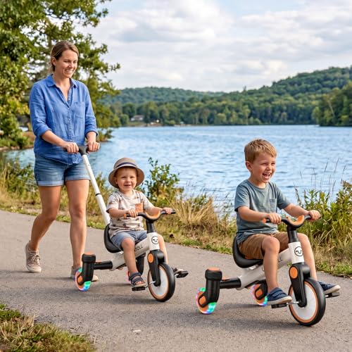 Umatoll 3 in 1 Push Toddler Tricycle for 1.5-5 Boy Girl Gift, Drift Trike by Umatoll - Used condition - Image 5