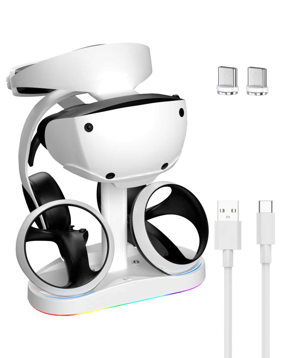 Charging Station for PSVR 2 with Vertical Headset Stand