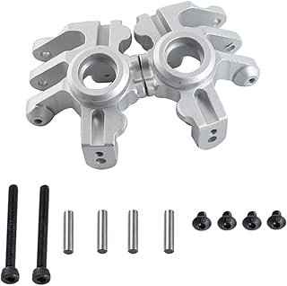 Integy RC Model C31253SILVER Machined Alloy Steering Blocks for Axial 1/10 RBX10 Ryft 4WD Rock Bouncer