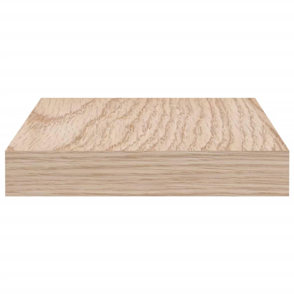 Estantería flotante de 50 x 23,5 x 3 cm, madera con chapa de roble, soporte invisible, para salón, dormitorio, cocina, estantes de pared versátiles para organización