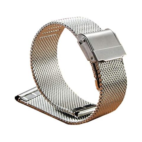 WSLCN Stainless Steel Watch Band Quick Release Vintage Classic Watch Strap Replacement Wristbands for Men and Women A 14mm Cover