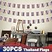 Thailand String Flag Pennant Banner, Small Mini Thai Flags Bunting Banner, National Country Decoration for School, Party, Sports Events, Patriotic Festival, 33 Feet 30 Flags