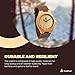 Treehut Wooden Watches for Men, Japanese Quartz Movement, Stylish Exotic Wrist Watch with Adjustable Stainless Steel Buckle, Leather Straps, Watch Made Real Wood, Relojes para Hombre