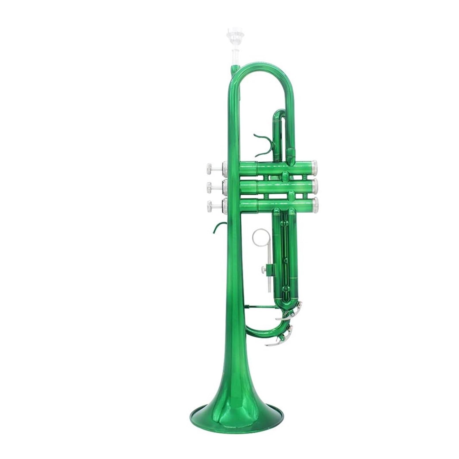 trąbka instrument Zielona Trąbka Bb Płaski Profesjonalny Mosiężny Instrument Muzyczny Wykwintne Trwałe Akcesoria Do Ustników Trompete
