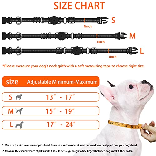 Airtag Dog Collar, Apple Air Tag Dog Collar, Heavy Duty Dog Collar with Airtag Holder Case, Adjustable Air Tag… - Image 8