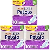 Lines Assorbenti Petalo Ultra Lungo Ali, 10 Pezzi (Confezione da 3)